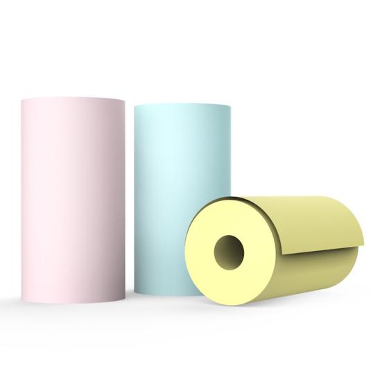 10 Rolls 57x25mm Self-adhesive Thermal Paper Multipurpose Compact Ink-free Portable Thermal Printer Paper
