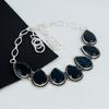 Zierliche Tanaznit Edelstein Handgemachte 925 Sterling Silber Halskette, Tanaznit Silber Halskette für Frau, Unisex Halskette, Party Wear Geschenk für Frau