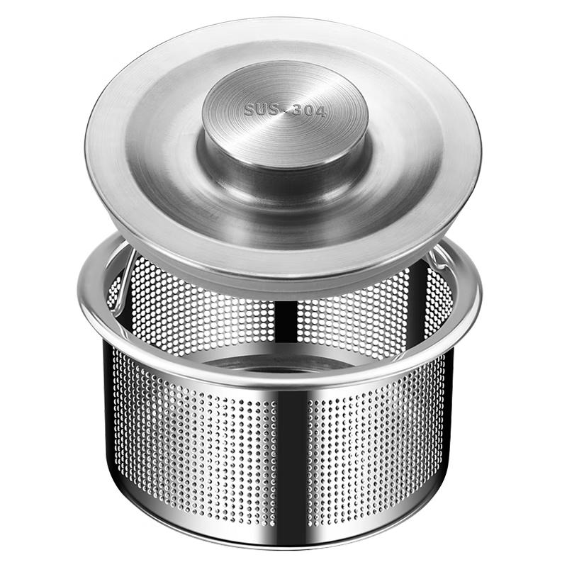 maxcook 304 Stainless Steel Kitchen Sink Strainer and Sealing Lid Set