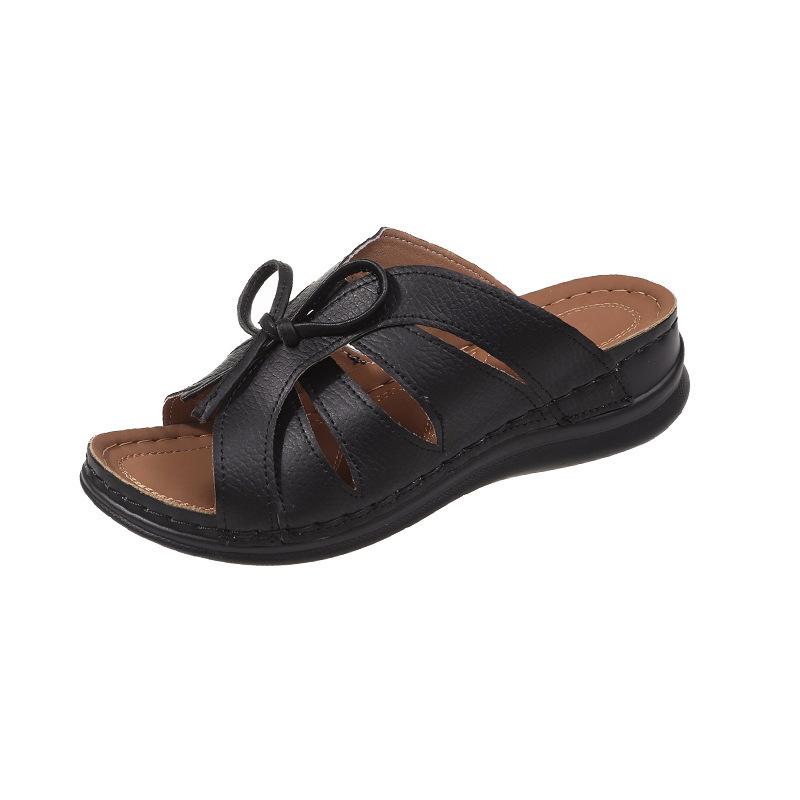 Fashion Women Shoes 35-43 Women's Sandals Summer Low Heel Slip On Slippers Footwear Comfortable Zapatos Mujer Wedges Beach Sandals