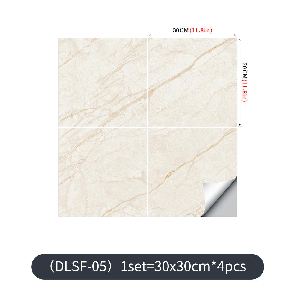 4PCS Of Set Modern Waterproof Wall Stickers Self Adhesive Tiles Sticker Floor Stickers Marble Bathroom Livingroom Bedroom PVC Home Decor