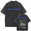 Tvättad Vintage Rapper Bad Bunny Ansikte Grafisk T-shirt DeBi TiRAR MaS FOToS DTMF Tryck T-shirts Herr Hip Hop Retro Överdimensionerad T-shirt