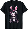 Coniglio Gotico Ragazza Anime Carina E-Girl Outfit Gotico Maglietta Grunge Uomo Donna Top