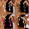Fashion Multi-color Alloy Dripping Oil Irregular Earrings Niche Personality Liquid Design Sweet Cool Earrings