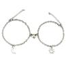 Magnetic Heart Couple Bracelets Set – Matching Charm Distance Chain Bracelets for Lovers & Best Friends
