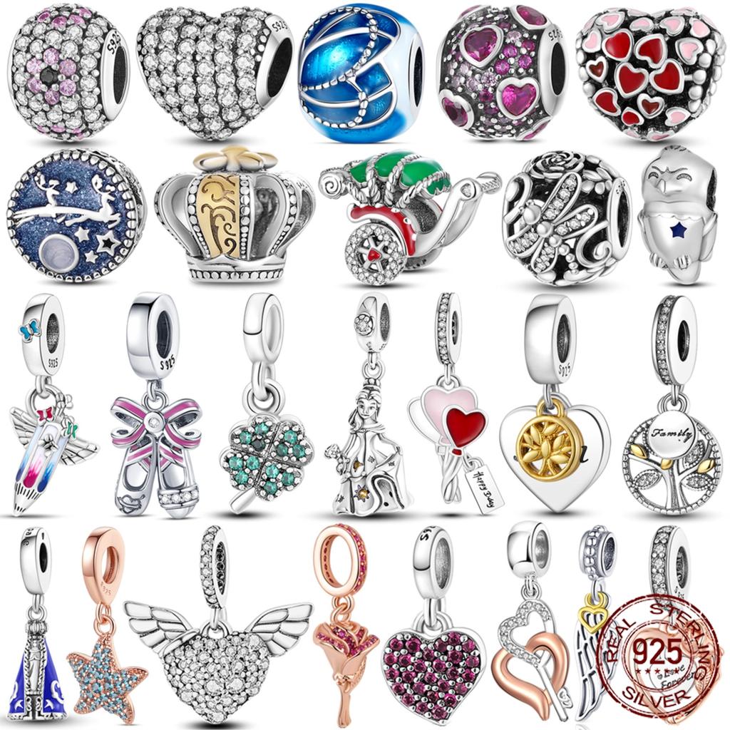 Colorful Charm Bead Charms Bead Jewellery Copper Rose Crown Rainbow Heart Shape Dangle Compatible With Pandora Bracelets Necklaces Do It Yourself Mark