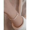S925 Sterling Zilver Nieuwe Chinese Stijl Bamboe Knopen Zilveren Kralen Natuurlijke Zoetwaterparel Armband Dames Alles-Match Wit Licht Luxe Ins Design