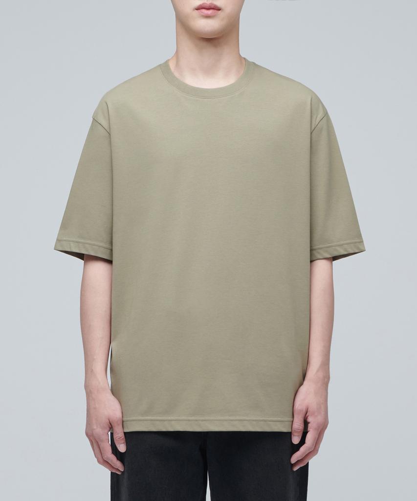 MUSINSA STANDARD [Cooltandard] Relaxed Fit Crew Neck T-Shirt [Warm Sand]