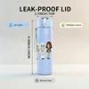 1PC Diverse Little Girl Team 750ml Color Plastic Sports Water Bottle Leakproof Flip Straw Lid Suitable for Sports Office Home Use