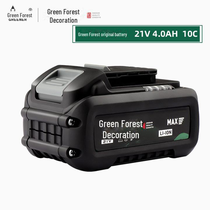 Green Forest Master 21V Original Lithium Battery Charger for Hand Drill, Angle Grinder, Electric Wrench, and Pistol Drill