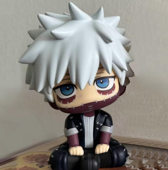 New My Hero Academia (MHA): Dabi & Shigaraki Tomura Q Version Sitting PVC Figurine | Collectible Toy Model