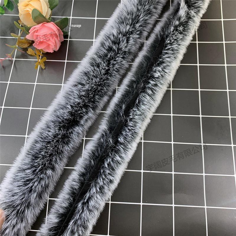 Handmade Imitation Otter Fur Trim for Hanfu Cloak and Apparel Accessories