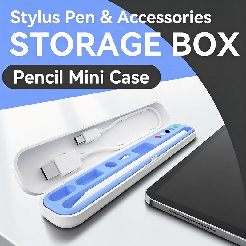 Pencil Nib Storage Cover Case Portable Wear-resistant ABS Silicone Holder Stand for Drawing Stylus Pen Daily Carry