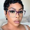 Women Eyeglasses Optical Blue Light Blocking Square Glasses Frame Brand Designer Cat Eye Transparent Ladies Fashion Eyewear
