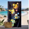 Pokémon Printed Beach Towel, Large Absorbent Quick Dry Towel for Summer Outdoor Swimming