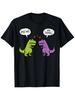 Lustiges T-Rex Umarme mich Ich versuche es Grafik-T-Shirt Atmungsaktive Baumwolle Lässiges T-Shirt für Männer Frauen