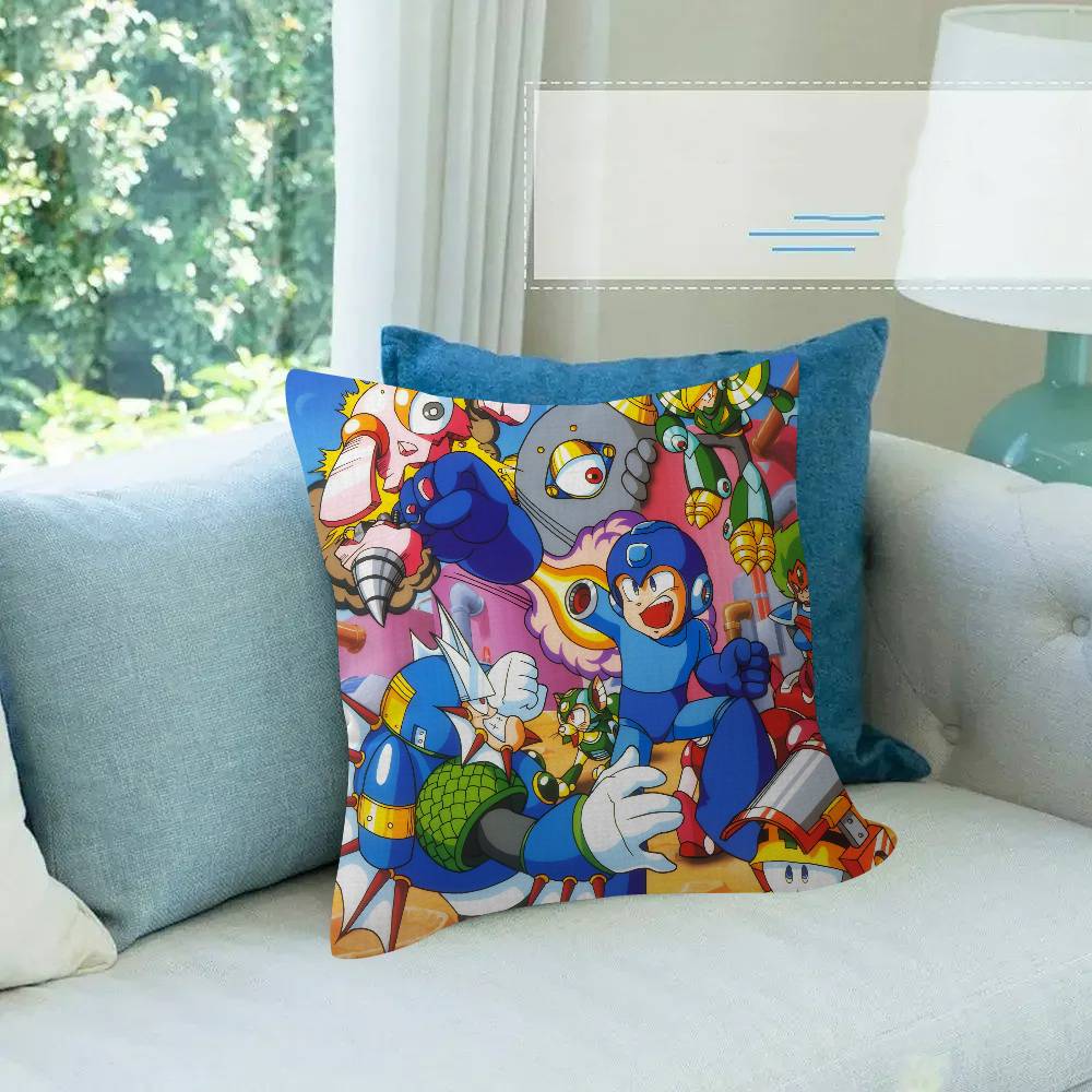 Game RRockman Megamans Personalized Picture Text Home Decorative Pillows Household Gifts Xcm