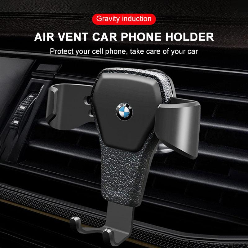 Gravity Car Badge Phone Holder Bracket Air Clip Mount Stand Accessories For BMW M Power F10 F31 E36 E39 E87 E90 X3 X5 X1 E46 E90 F20 Z4