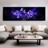 Black Golden Rose Flower Butterfly Abstract Wall Art Canvas Painting Poster Print Horizonta Picture for Living bedRoom Decor