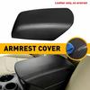 Fit Explorer 2011-2018 Ford Console Lid Armrest Cover Leather Replacement Black