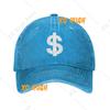 Custom Unisex Cotton American Money Dollar Logo Baseball Cap Adult Adjustable Dad Hat Men Women Hip Hop Snapback Caps