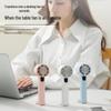 Compact 25-Year Handheld Cooling Fan with Ice Pack & Carabiner for Portable Outdoor Use