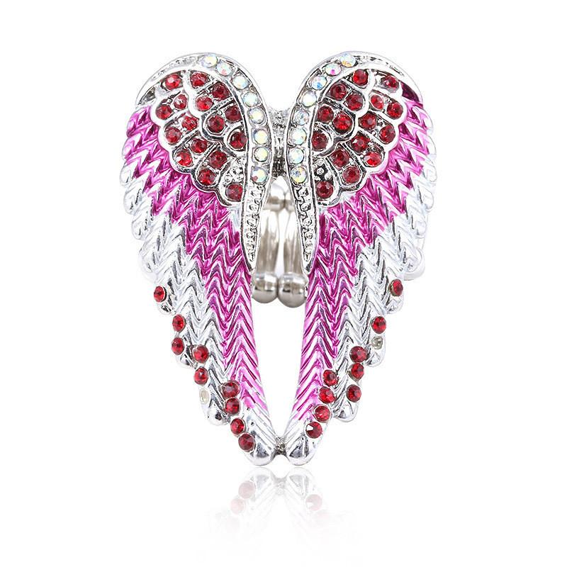 Engelsflügel Halskette Mit Kreuz Anhänger Für Frauen Mode
