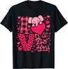 Cute Elephant Love Hearts Valentines Day Graphic Tee Soft Breathable Casual T-Shirt