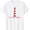 Morris Island Lighthouse Nautical Marine Beach Historic T-Shirt
