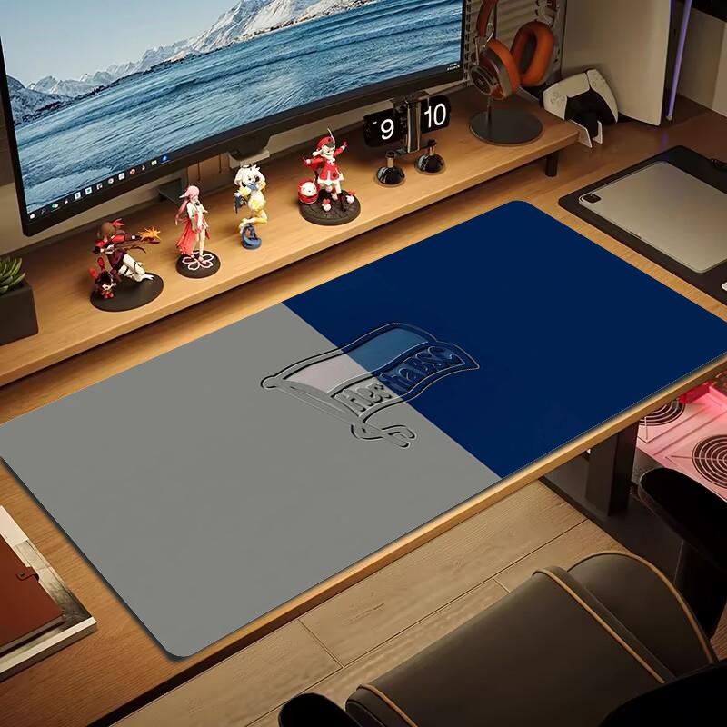 Hertha Bsc 9 Mouse Pad Large Gaming Table Cushion Non-slip Laptop Tablet Big Mousepad XXL Mat Mini PC Playmat With Lock Edge_xia