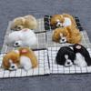 Realistica Bambola di Peluche Cane Dormiente Tappetino Sonoro Decorazione Cruscotto Casa Auto Regalo