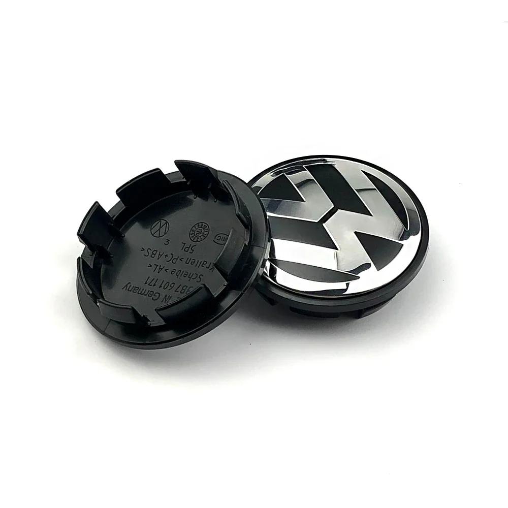 For VOLKSWAGEN VW 4pcs 56mm 65mm 70mm Car Styling Wheel Center Cap Hub Covers Badge Accessories For VW Volkswagen Golf Sharan Pa Zq4