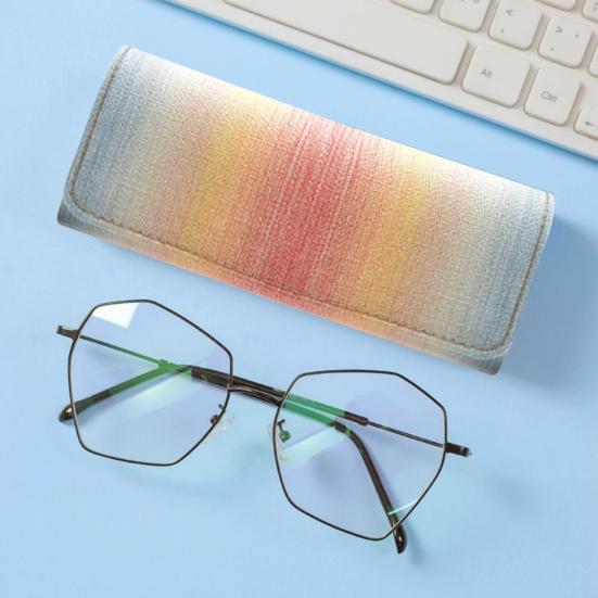 Simple Glasses Case Convenient Unisex Wear-resistant Portable Minimalistic Birthday Gift Light Luxury Rainbow Color Eyeglasses Glasses Accessories