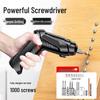 Rechargeable Mini Electric Screwdriver Set - Multifunctional Lithium Battery Drill for Household Use
