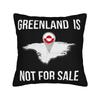 Greenland Is Not For Pillow Cover Cute Funny Pillow Case For Sofa Bedroom Home Decor Soft Pillowcases Birthday Gift