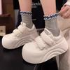 Fashion 2025 Ssummer Ladies Korean-style Velcro Strap Shoes Vintage Chunky Loafers Shoes Female Low-top Shoe Thick Soled Shoes for Women