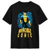Creative Invincibles Comic T-Shirts Men Crewneck 100% Cotton T Shirts  Short Sleeve Tees 6XL Clothing