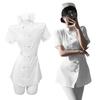[Excellent Quality] Nurse Cosplay Short Sleeves with Stockings, Popular Set, White Angel Nurse Uniform, Adult Women's, Cute, Pure Desire-Style Nurse C