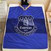 Everton FC Tištěná flanelová deka, Vysoká kvalita, Pohodlná pro všechna roční období, Domácí dekorace, Teplo a pohodlí