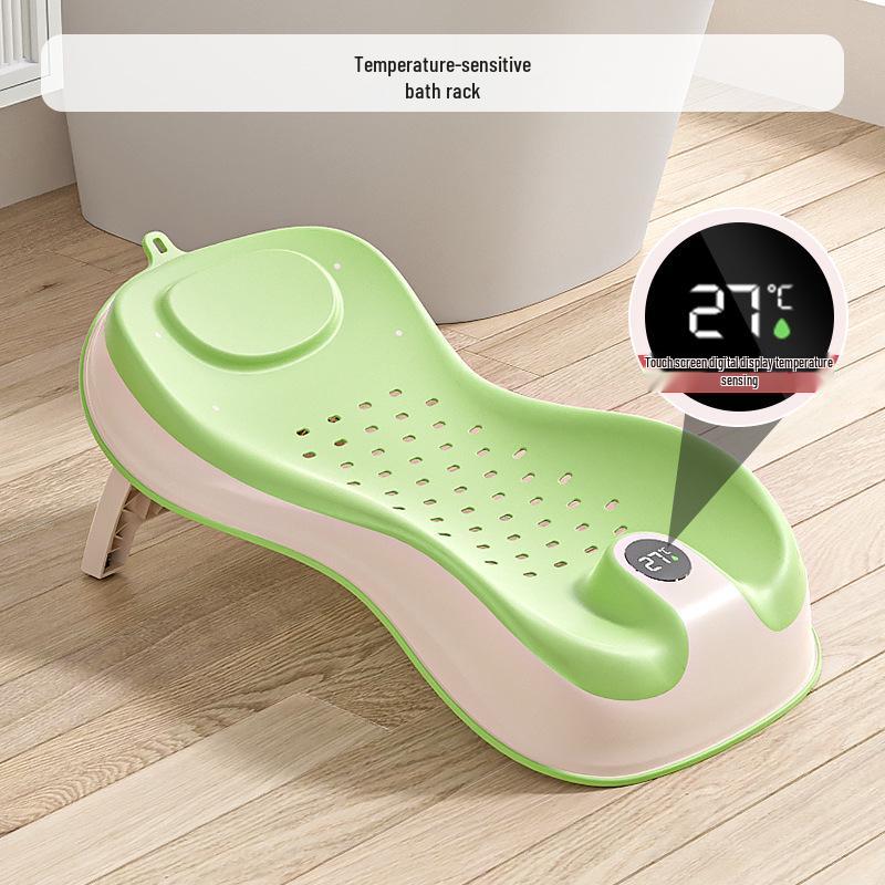 Baby Bath Bed with Temperature Sensor and Anti-slip Mat
