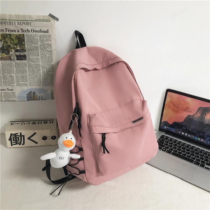 Backpack Men'S Simple Large-Capacity Travel Backpack Women'S Leisure Japanese Junior High School Student High School College Student Schoolbag Men