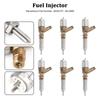 6PCS Fuel Injectors 3264700 Fit for Caterpillar C6 C6.4 Fit for CAT 320D Excavator