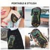 Portable Eyeglass Bag Lightweight Zipper Eyewear Case Glasses Storage Box Whimsical Black Glasses Case For Mens Accessories