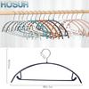 HOSUR Suit and Jacket Slim Laundry and Storage Prevents Clothes from Prevents Shape Leaves No Marks Non-Slip Hangers, 10-Pack, Black, Type,