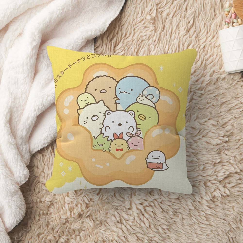 Japan S-Sumikkogurashi Cute Cushion Cover Pillow Cover Decor Pillowcase Printed Cushion Case for Couch