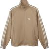 Y-3 3-Stripes Track Top Striped Design Comfortable Stand Collar Loose Long Sleeve Sweatshirt Unisex Tops Khaki IZ3125