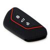 Schwarzes Schlüsseletui mit schwarzer roter Linie für Golf MK8 für ID.3