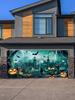 13x6ft Pumpkins Halloween Garage Door Cover Halloween Hanging Backdrop Banner for Outdoor Home Yard Party Backgrounds
