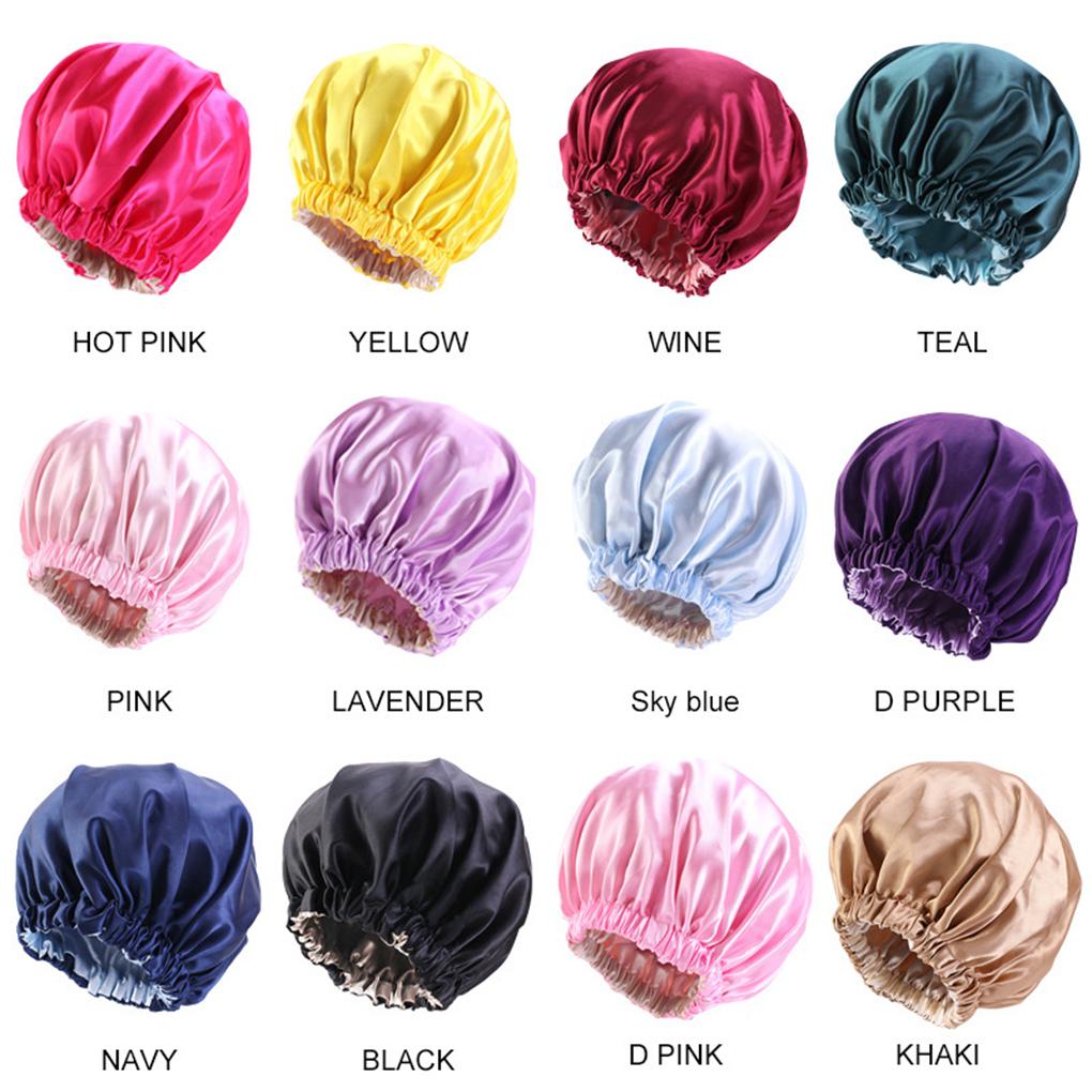 Sleep Cap For Comfortable Night S Rest Made With Satin Double Layer Hair Bonnet