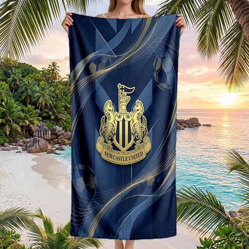 Newcastle United Football Beach Towel Soft Microfiber Summer Towel Quick Dry Absorbent Towel for Beach Swimming Pool Travel